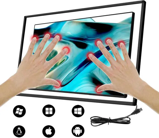 Main image of SpecialTouch 65 Inch Infrared Touch Screen Frame 20 Points Interactive Ir Touch Panel Overlay Suitable for Touch Monitor TV Frame, Touch Whiteboard