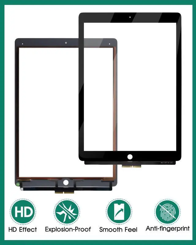 Alt view image 4 of 5 - Replacement for iPad Pro 12.9 1st A1584 A1652 Touch Screen Digitizer Glass with Repair Tools (Black)