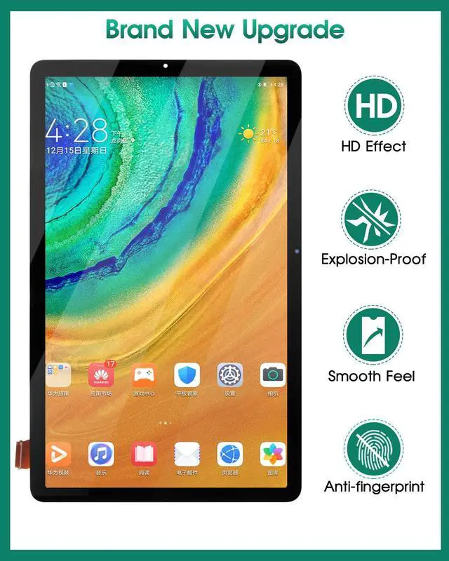 Alt view image 4 of 5 - Replacement for Samsung Galaxy Tab S6 Lite P610 SM-P610 SM-P615 10.4 inch LCD Display Touch Screen Digitizer Glass Assembly Repair Parts