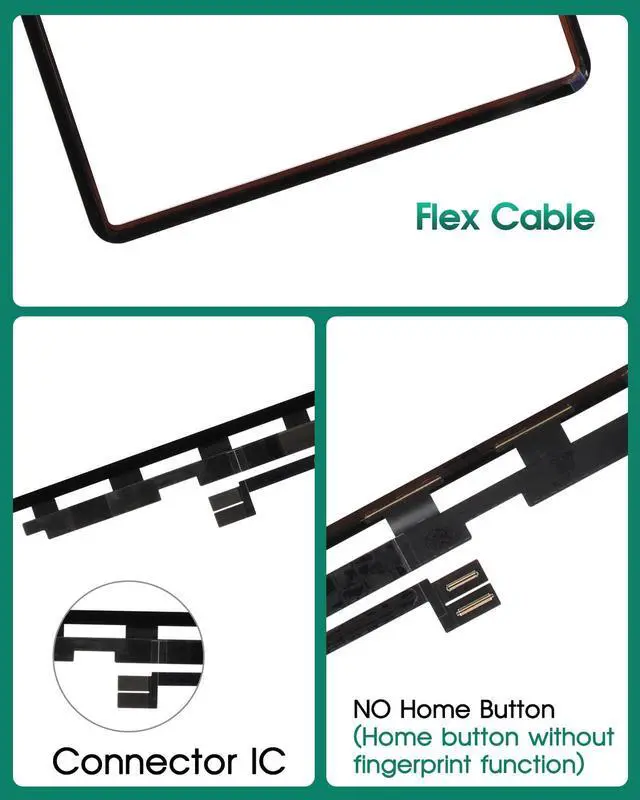 Alt view image 5 of 5 - for iPad Pro 12.9 2021 Screen Replacement for iPad Pro 12.9 5th Touch Screen Repari Kits for iPad Pro 12.9 5th Gen Digitizer Screen Replacement A2379 A2378 A2461 Black (No LCD/Display)
