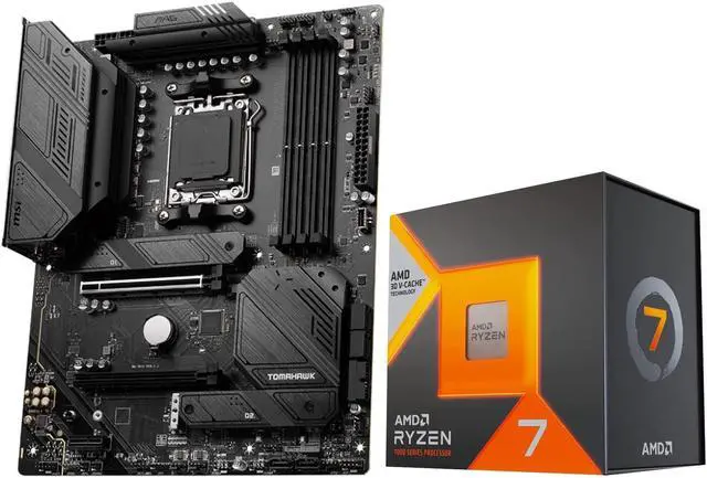 Main image of INLAND Micro Center AMD Ryzen 7 7800X3D 8-Core16-Thread Desktop Processor with MSI MAG B650 Tomahawk WiFi AM5 DDR5 Gaming Motherboard