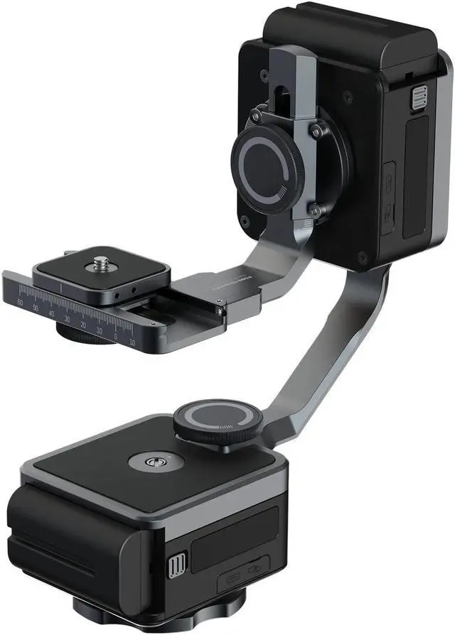 Alt view image 2 of 5 - Zeapon PONS PT Motorized Pan Head, Pan and Tilt 2-axis Heads with Carrying Case for Zeapon Camera Slider 360 Degree Shooting and Waypoint Surrounding, for Commercial Timelapse Panorama Videography