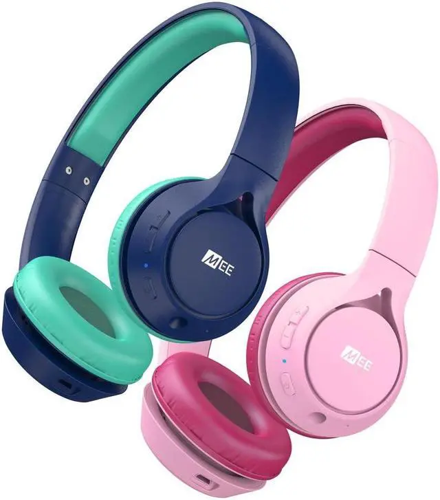 Main image of MEE audio KidJamz KJ45BT Children's Safe Listening Bluetooth Wireless Headphones (2Pack, BL&PK)