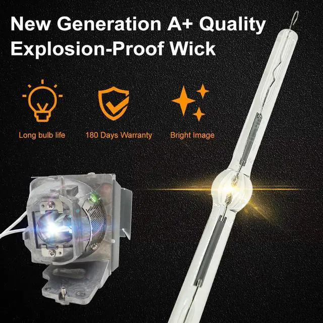 Alt view image 3 of 5 - CTLAMP A+ Quality BL-FU245A Replacement Projector Lamp Bulb with Housing Compatible with OPTOMA HD39HDR GT1080HDR EH412 EH412ST