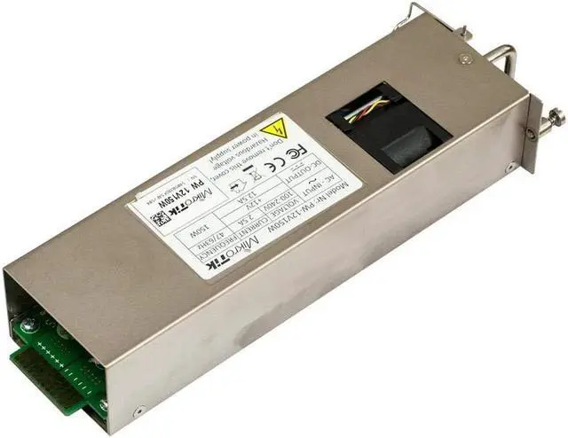 Main image of Mikrotik 12POW150 Hot Swap 12v 150W AC/DC Power Supply for CCR1072. You can Replace Them on The go to Ensure Zero Downtime, no Need to Even Restart The Router