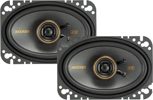 Main image of Kicker 51KSC4604 KS-Series 4x6 Coaxial Speakers with .5" tweeters, 4-Ohm, Pair