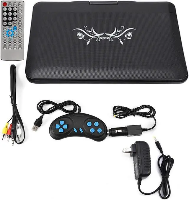 Main image of 13.9inch HD Portable Player, MP3/CD/TV Player with Swivel Screen Built-in Rechargeable Battery Supported Secure Digital Memory Card and USB Direct Play (US Plug 110-240V)