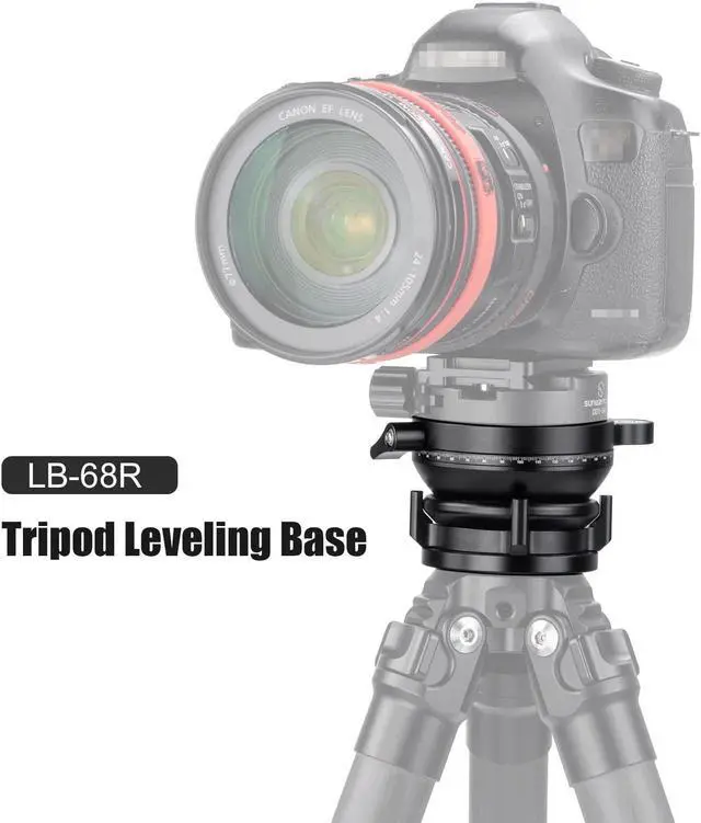 Alt view image 2 of 5 - SUNWAYFOTO LB-68R 360 Panoramic Leveling Base Tripod Head 22 lbs (10kg) Load Capacity