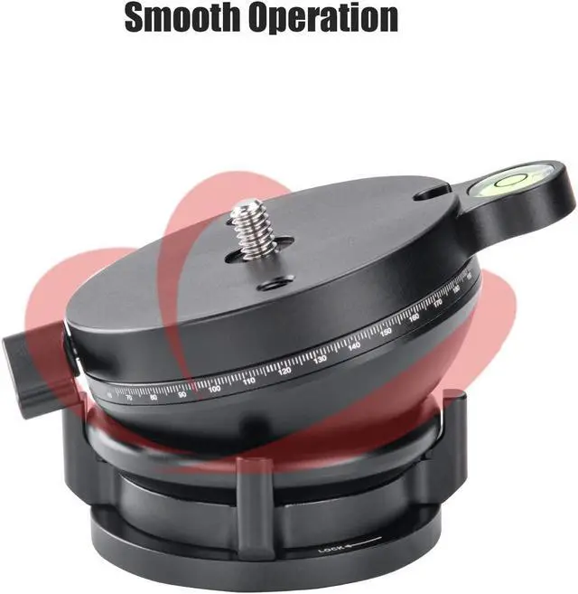 Alt view image 5 of 5 - SUNWAYFOTO LB-68R 360 Panoramic Leveling Base Tripod Head 22 lbs (10kg) Load Capacity