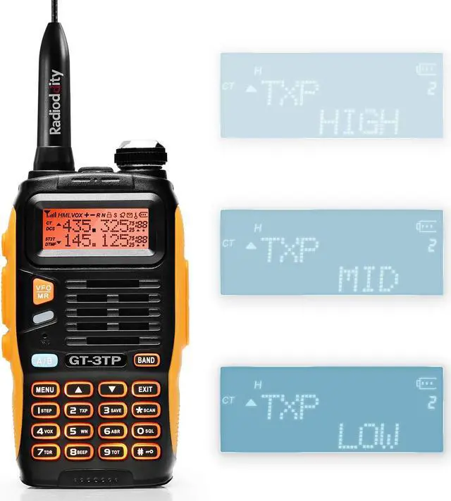 Main image of BAOFENG High Power Ham Radio Handheld GT-3TP Mark III, Dual Band 8W Two Way Radio, Long Range Rechargeable Walkie talkies with Car Charger, Black