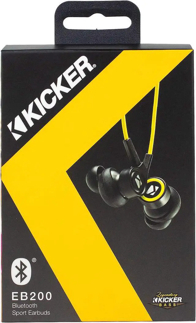 Alt view image 3 of 5 - Kicker EB200 Bluetooth® Earbuds - 46EB200BTB