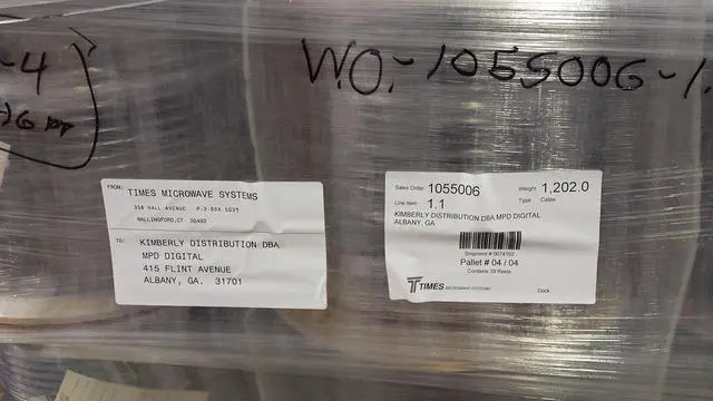 Alt view image 3 of 5 - Times Microwave LMR-400 UF Ultra Low Loss Ultra Flex (Ultra Flex) Transmission Line Coaxial Cable with US Made N-Male Connectors 35 ft - Made in The U.S.A.