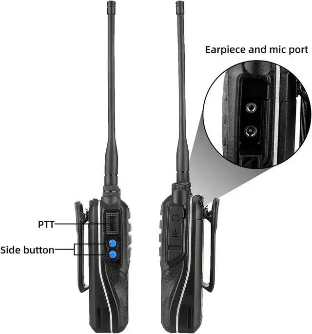 Alt view image 2 of 5 - Retevis RT56B Fire Two Way Radio,Explosion-Proof,Emergency walkie Talkie,Rugged Heavy Duty 2 Way Radios,Flashlight,1800mAh, Professional 2 Way Radio for Fire Rescue,Gas Station,Wildfire(2 Pack)