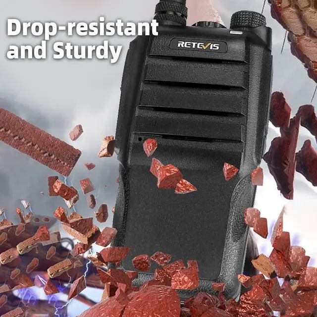 Alt view image 5 of 5 - Retevis RT56B Fire Two Way Radio,Explosion-Proof,Emergency walkie Talkie,Rugged Heavy Duty 2 Way Radios,Flashlight,1800mAh, Professional 2 Way Radio for Fire Rescue,Gas Station,Wildfire(2 Pack)