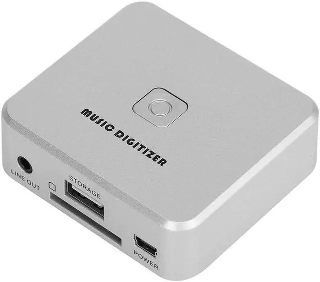 Alt view image 3 of 5 - Audio Capture Recorder, Audio Capture Box 128Kbps Music Digitizer CD Recorder with 3.5mm & Line Input Supports Secure Digital Memory Card & USB Flash Drive
