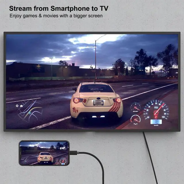 Alt view image 3 of 5 - BENFEI Cavo USB C a HDMI 4K 1,8m, 5 Confezioni Cavo Tipo C a HDMI [Compatibile Thunderbolt 3/4] per iPhone 15 Pro/Max MacBook Pro/Air 2023 iPad Pro iMac S23 XPS 17 e altro