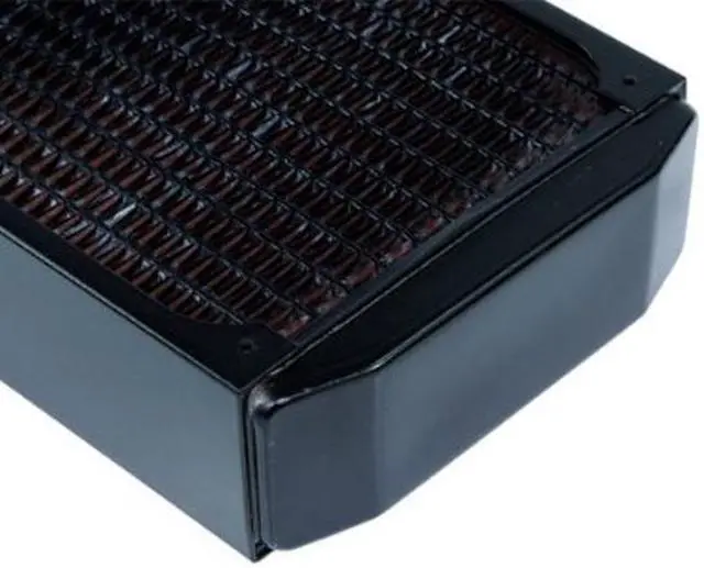 Alt view image 3 of 5 - Alphacool NexXxos XT45 Full Copper Radiator140, 140mm x 1, Single Fan, Black