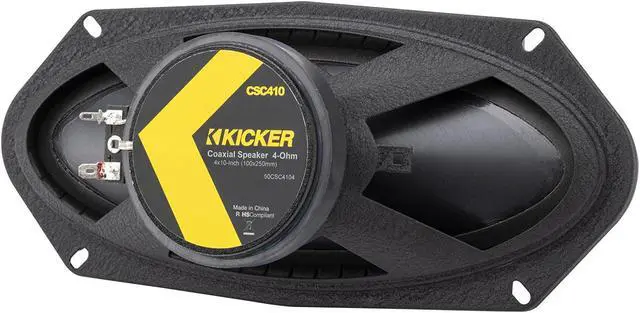 Alt view image 5 of 5 - Kicker 50CSC4104-4x10 Drop-in Coaxial Speakers, Pair, 4-Ohm