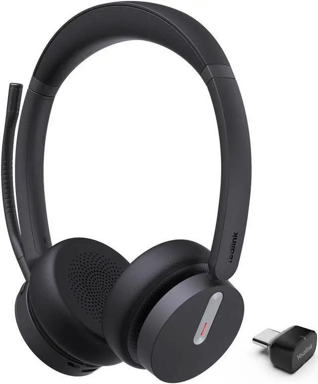 Main image of Yealink BH70 Dual Wireless Headset with Mic for Work, Bluetooth Headphone with Teams Certification, up to 35h Talk Time, 147g All-Day Wearing Comfort, Perfect for Open Office Home Hybrid Work, USB-C