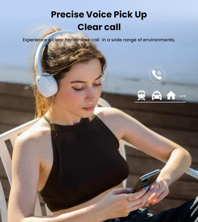 Alt view image 3 of 5 - Edifier WH500 Wireless On-Ear Headphones  Bluetooth V5.2 Lightweight and Foldable Headset with 40-Hours Music Playtime  Personalize EQ -Fast Charging - Blue
