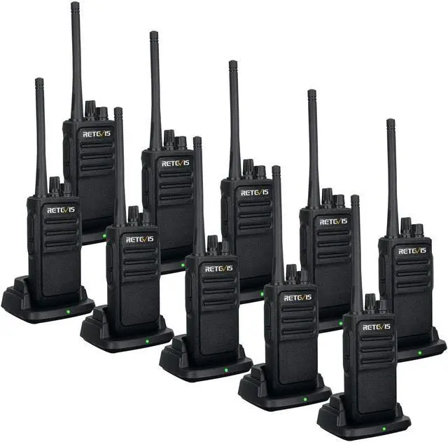 Main image of Retevis RT17 Walkie Talkie, Two Way Radio with USB Charging Base, VOX Handsfree Walkie Talkie for Business Healthcare School Restaurant Retail Church(10 Pack)