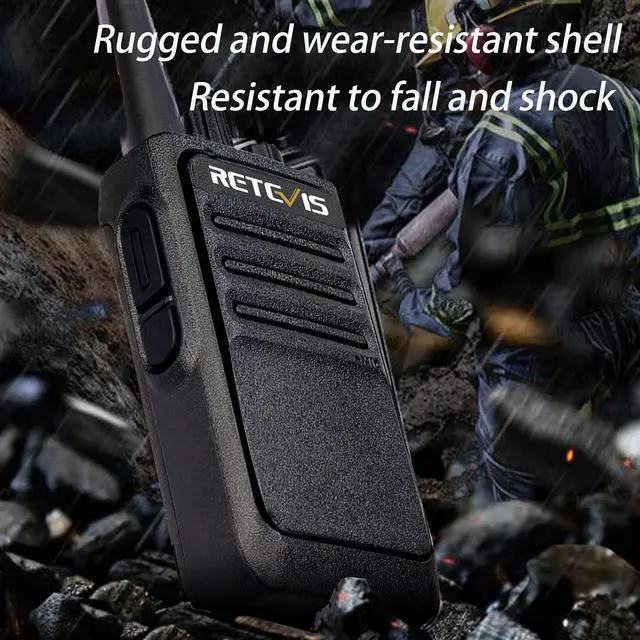 Alt view image 3 of 5 - Retevis RT17 Walkie Talkie, Two Way Radio with USB Charging Base, VOX Handsfree Walkie Talkie for Business Healthcare School Restaurant Retail Church(10 Pack)