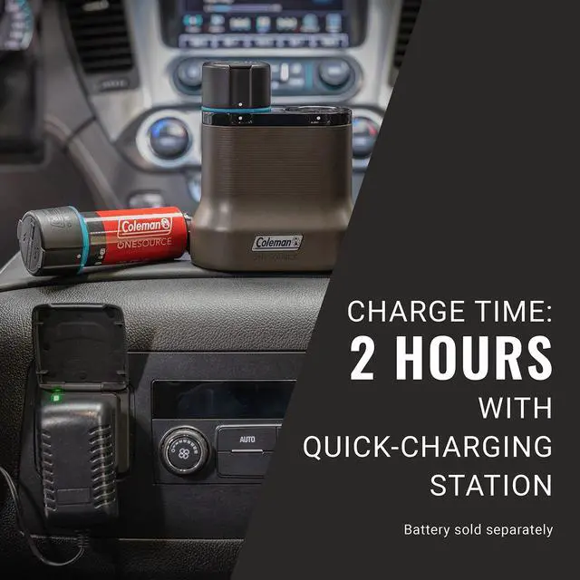 Alt view image 3 of 5 - Coleman Battery Charging Station One Source 2 Port Quick Charging Station