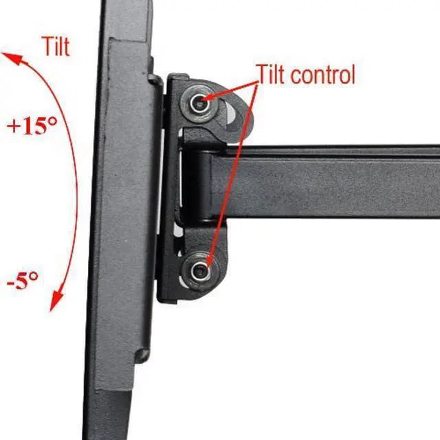 Alt view image 4 of 5 - VideoSecu Tilt Swivel TV Wall Mount 32"- 70" LCD LED Plasma TV with VESA 200x200,400x400,up to 600x400 mm, Full Motion Articulating Dual Arm Mount Fits up to 24" Studs MW365B2H C20