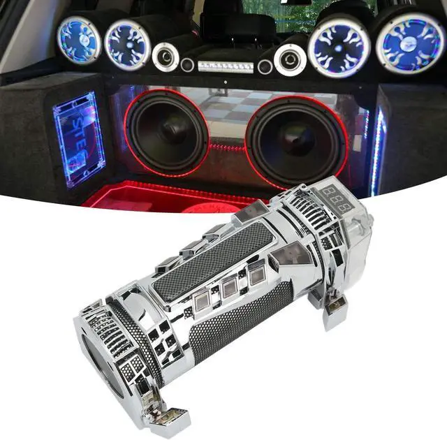Alt view image 4 of 5 - Qiilu 4.0 Capacitor, 12V Car Audio Energy Storage Reinforcement Capacitor with 3 Digit Voltage Display