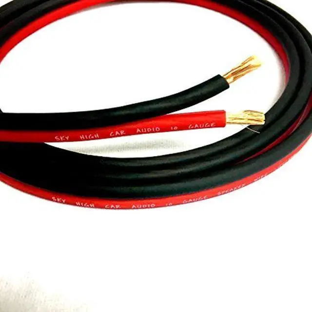 Main image of 100' feet True 14 Gauge AWG OFC Speaker Wire Red/Black Car Home Audio
