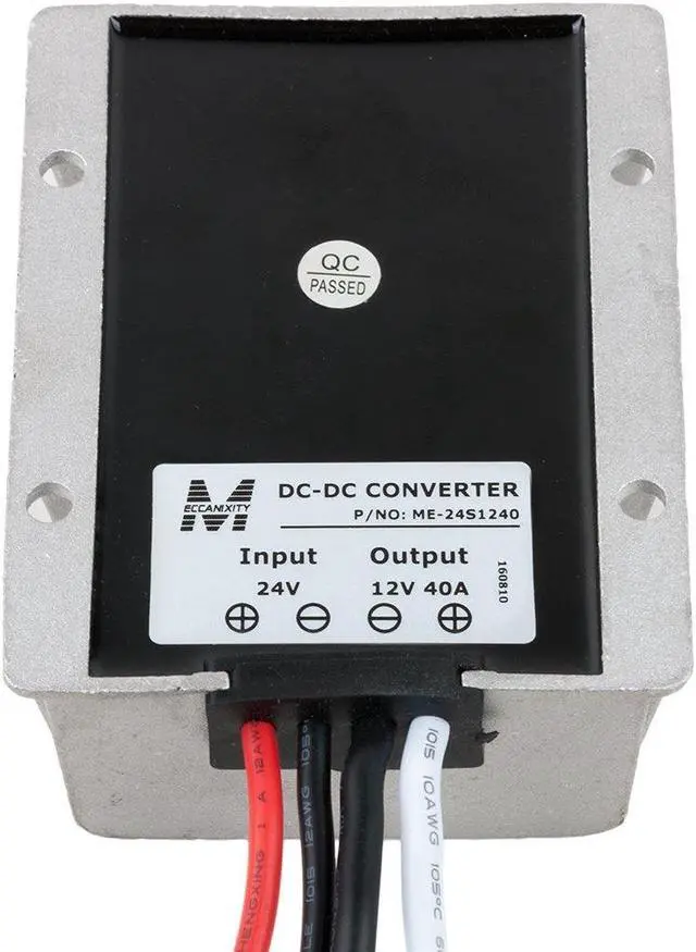 Alt view image 5 of 5 - Uxcell - a16080800ux0421 New Big-Size Voltage Converter Regulator DC/DC DC 24V to DC 12V 40A 480W Buck Transformer Waterproof
