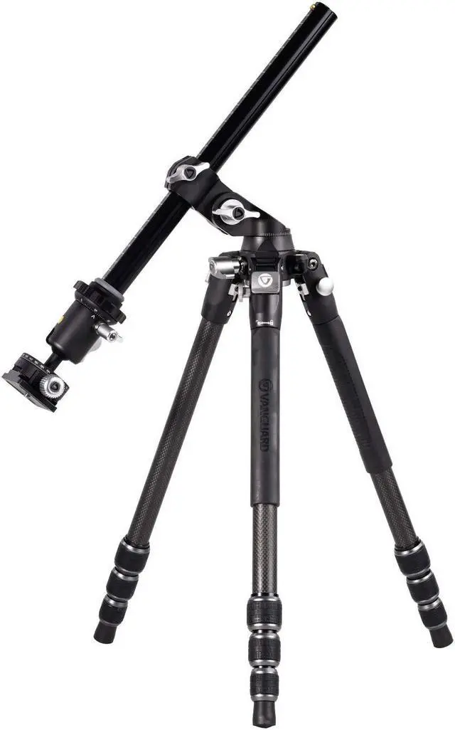 Alt view image 3 of 5 - Vanguard VEO3T+264CB Carbon Fiber Travel Tripod with Ball Head and Multi-Angle Center Column for Overhead Shots