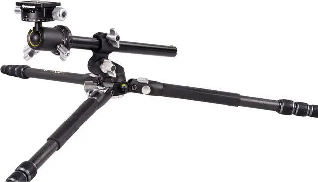 Alt view image 2 of 5 - Vanguard VEO3T+264CB Carbon Fiber Travel Tripod with Ball Head and Multi-Angle Center Column for Overhead Shots