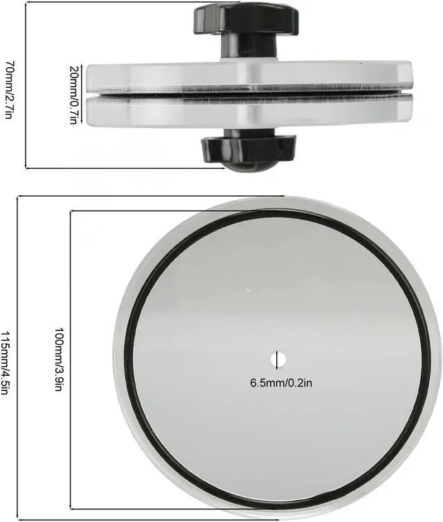 Alt view image 2 of 5 - LP Record Label Saver, Record Clean Saver Record Cleaning Protector, Label Saver Record Cleaner Clamp