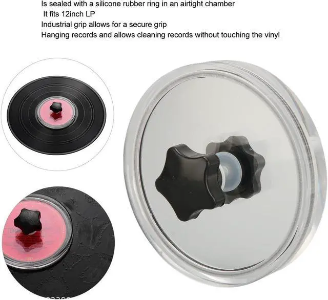 Alt view image 3 of 5 - LP Record Label Saver, Record Clean Saver Record Cleaning Protector, Label Saver Record Cleaner Clamp