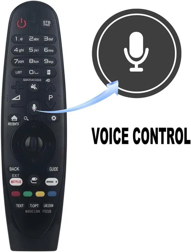 Alt view image 2 of 5 - AN-MR650A AKB75075301 Voice Remote Control Replacement for LG 4K HDTV OLED77W7P OLED65W7P OLED77G7P OLED65G7P 43UJ634V 43UJ654T 43UJ654V 49SJ800T 49UJ634V 49UJ654T 49UJ654V 49UJ752T 55SJ850T 55UJ634V
