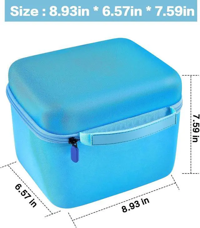 Alt view image 5 of 5 - Case Comaptible with Toniebox Audio Player Starter Set and for Tonies Figures Characters. Toy Story Storage Organizer Carrying Holder for Headphones, Charging Station and Accessories (Box Only) -Blue