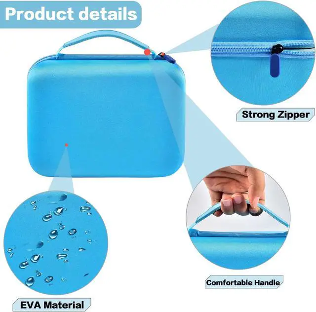 Alt view image 4 of 5 - Case Comaptible with Toniebox Audio Player Starter Set and for Tonies Figures Characters. Toy Story Storage Organizer Carrying Holder for Headphones, Charging Station and Accessories (Box Only) -Blue