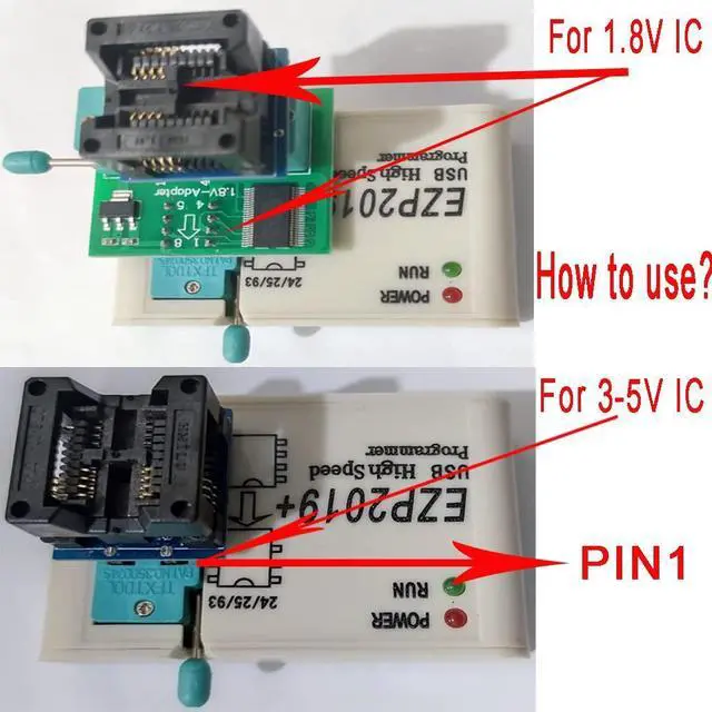 Alt view image 3 of 5 - EZP2019 High Speed USB SPI chip Programmer IC eprom Programmer Socket Support 24 25 93 EEPROM Flash Bios