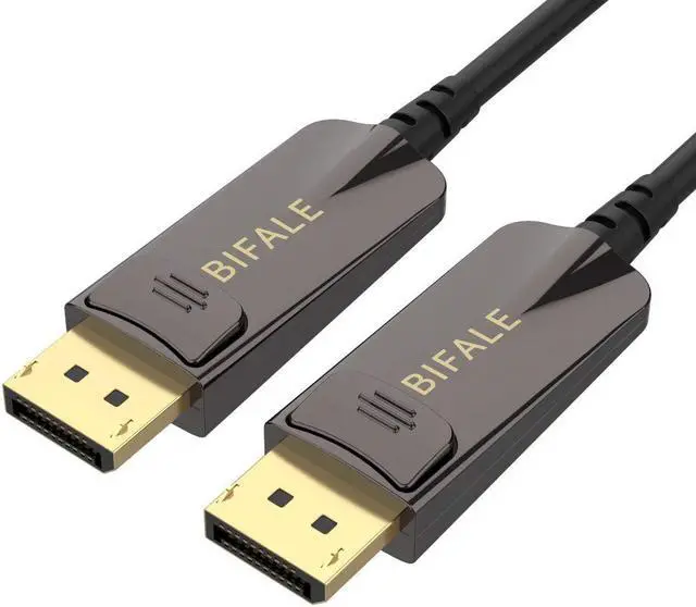 Main image of BIFALE DP Fiber Optic Cable 50ft, 8K Fiber Displayport Cable Support HBR3, DSC 1.2, HDR10, 32.4Gbps, 8K@60Hz, 4K@144Hz, Thin and Slim Fiber DP1.4 Cable