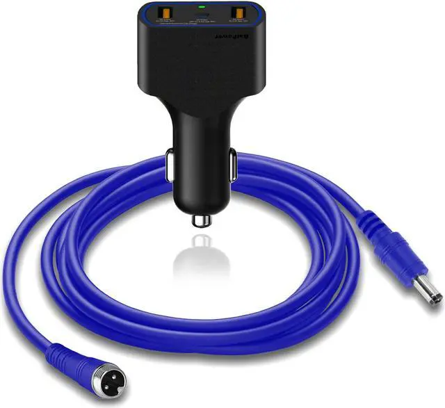 Alt view image 4 of 5 - BatPower 120W ProK Electric Reel Battery Car Charger BP-FK08B BP-FK16B Electric Fishing Battery ProK Car Charger Vehicle Charger DC 12v-24v Auto Power Supply Adapter with 6.6Ft/2M Power Cord