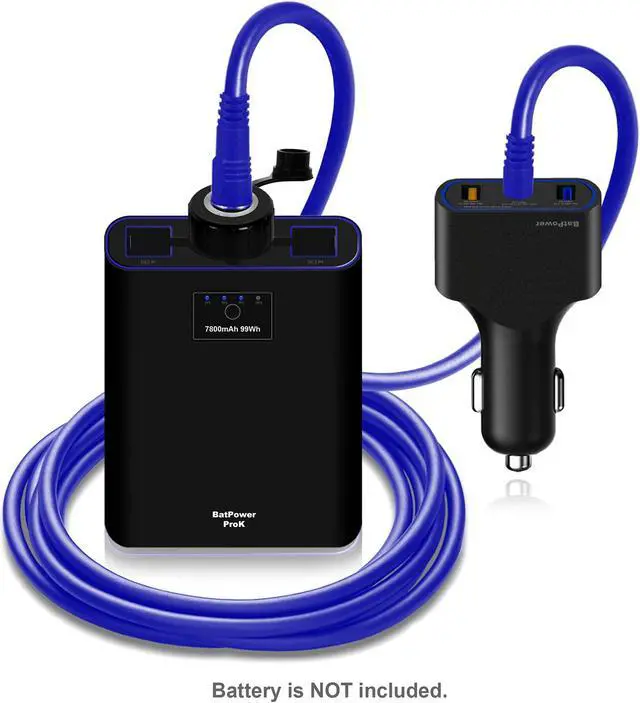 Alt view image 3 of 5 - BatPower 120W ProK Electric Reel Battery Car Charger BP-FK08B BP-FK16B Electric Fishing Battery ProK Car Charger Vehicle Charger DC 12v-24v Auto Power Supply Adapter with 6.6Ft/2M Power Cord