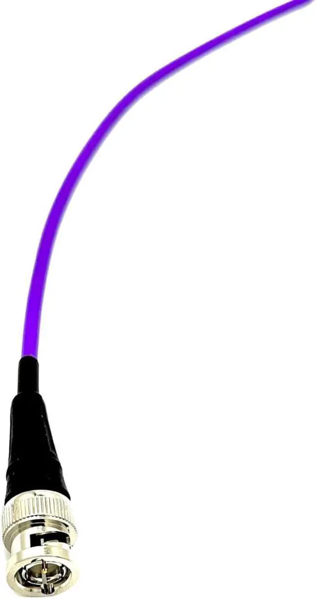 Main image of Cable Evolution 12G HD SDI Cable Mini RG59 - BNC to BNC - (10 Feet) (Violet)