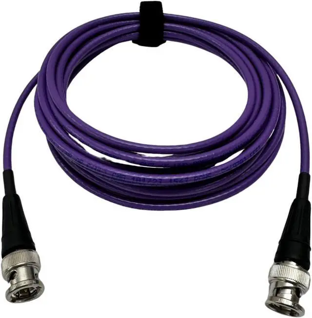Alt view image 2 of 3 - Cable Evolution 12G HD SDI Cable Mini RG59 - BNC to BNC - (10 Feet) (Violet)