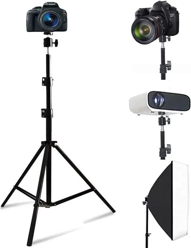 Main image of Projector Floor Stand, Folding Portable Tripod Mount - Adjustable Height 29" to 70"