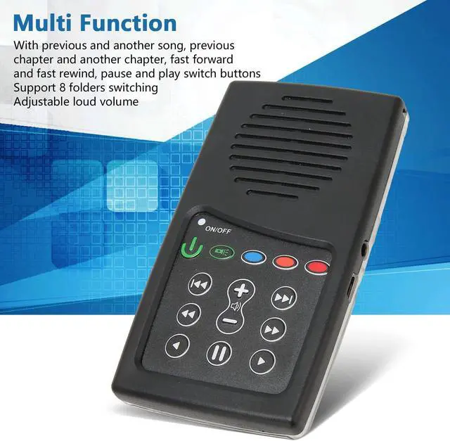 Alt view image 2 of 5 - Portable Bible Player,Mini Portable Solar Powered Electronic Bible Audio Player Built in 8G Capacity for Bible Listener, (English CEV with Spanish)