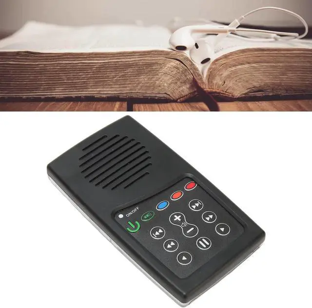 Alt view image 3 of 5 - Portable Bible Player,Mini Portable Solar Powered Electronic Bible Audio Player Built in 8G Capacity for Bible Listener, (English CEV with Spanish)