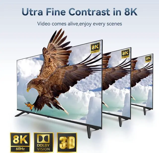 Alt view image 4 of 5 - HDMI 2.1 Splitter 1 in 4 Out 4k 120hz hue Light sync Box 1 in 4 Out hdmi Duplicator 8k 120hz PS5 4 Way hdmi Splitter 4k hdmi 2.1 Duplicator 1x4 8k PS5 VRR HDR10+ HDCP2.3