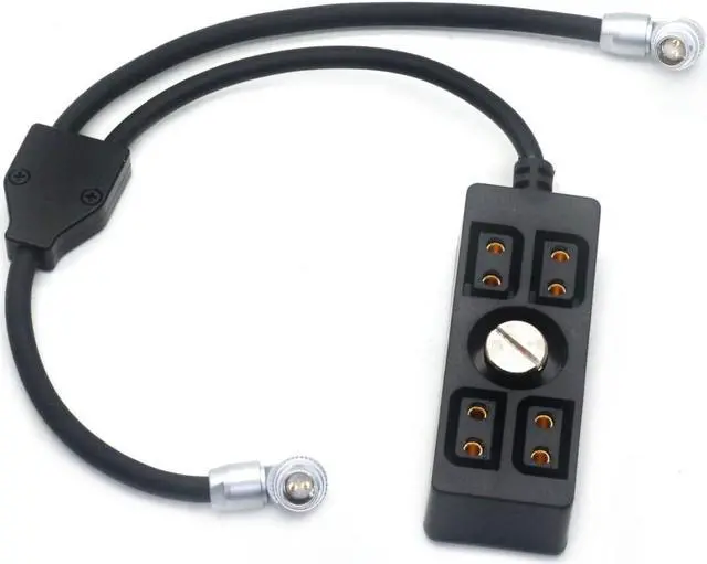 Main image of Power Cable Splitter, 2 Pin Male to 4 D-tap & Lemo 0B2 Female Splitter Hub for Float Professional Power Cable System and DJI RS2/RS3/RS3PRO