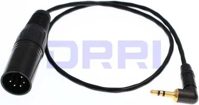Alt view image 2 of 3 - DRRI 5 Pin XLR Male to 3.5mm TRS Male Jack Stereo Audio Cable for ARRI XT